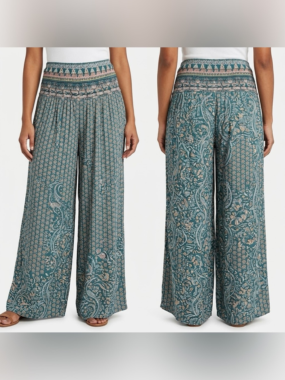 Anthropologie Floral Patterned Pants
